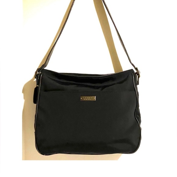 Coach vintage black nylon shoulder handbag